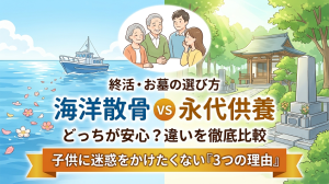 海洋散骨と永代供養の違い
