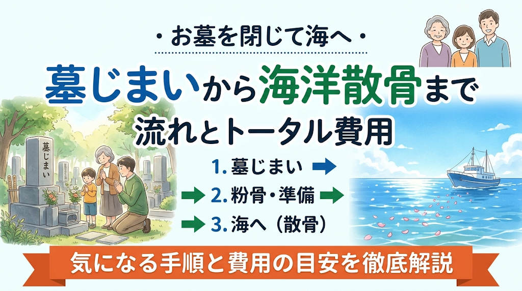 葬儀後に海洋散骨を行う流れ