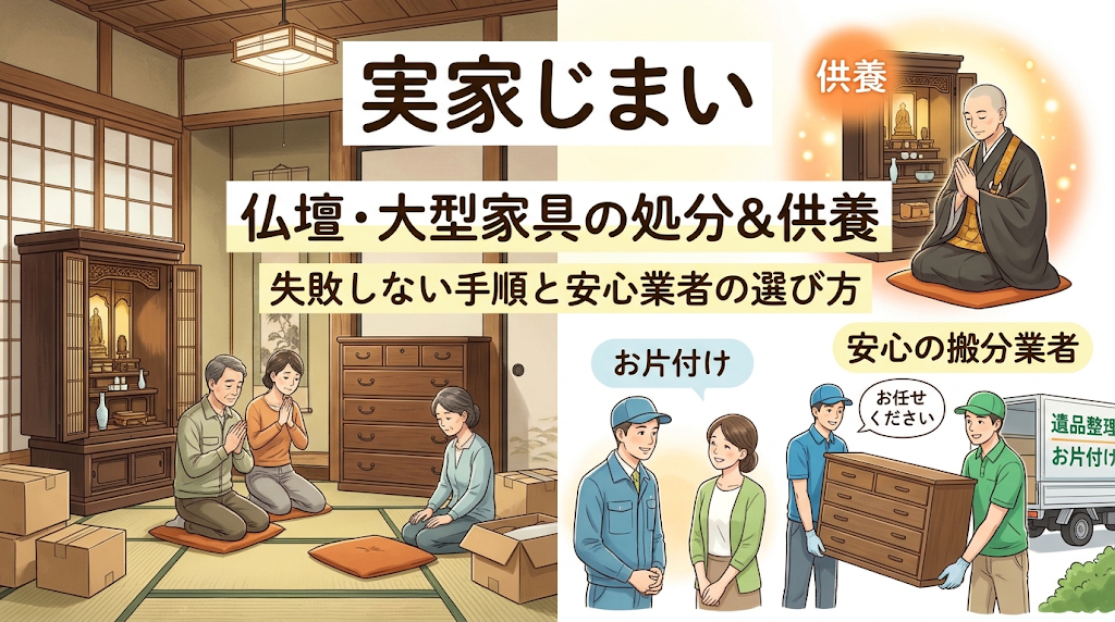 実家じまいの仏壇・大型家具はどう処分する