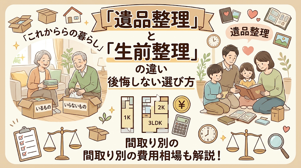 遺品整理と生前整理の違い