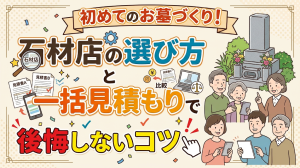 初めてのお墓づくり！石材店の選び方と一括見積もり