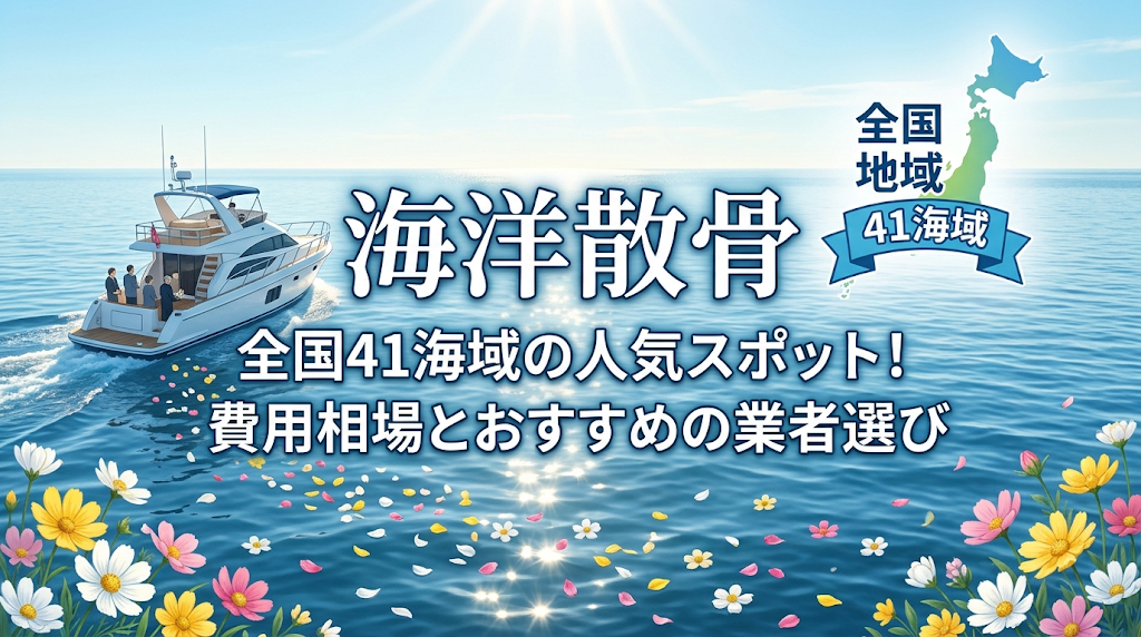 【海洋散骨】全国41海域の人気スポット