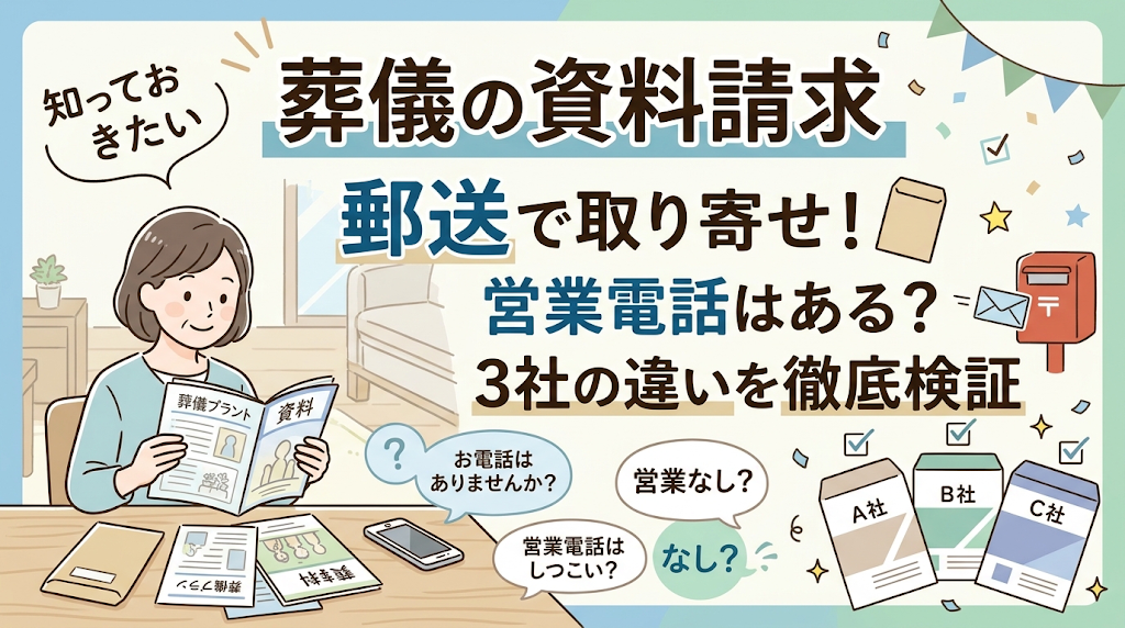 葬儀の資料請求を郵送で取り寄せ